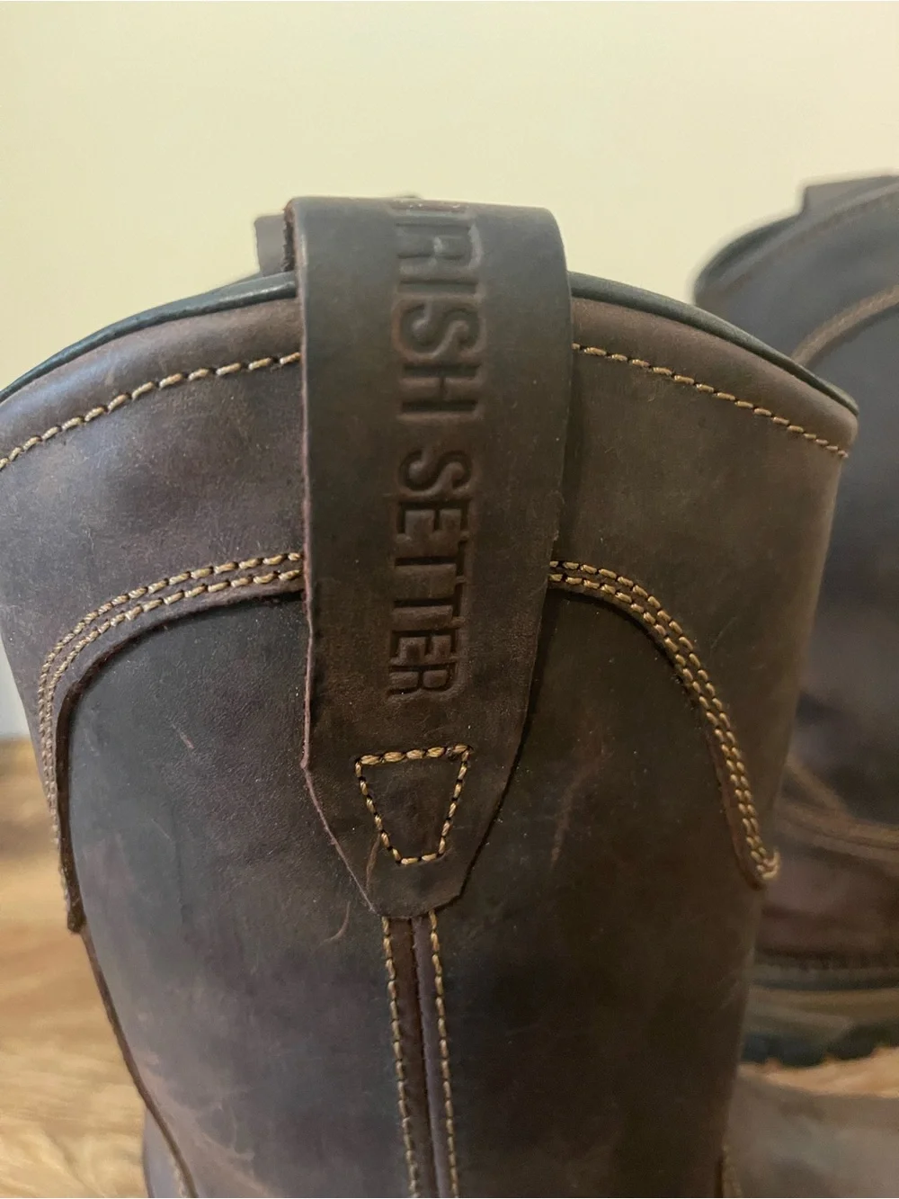 Red Wing Irish Setter Dark Brown Waterproof Pull-On Work Boots